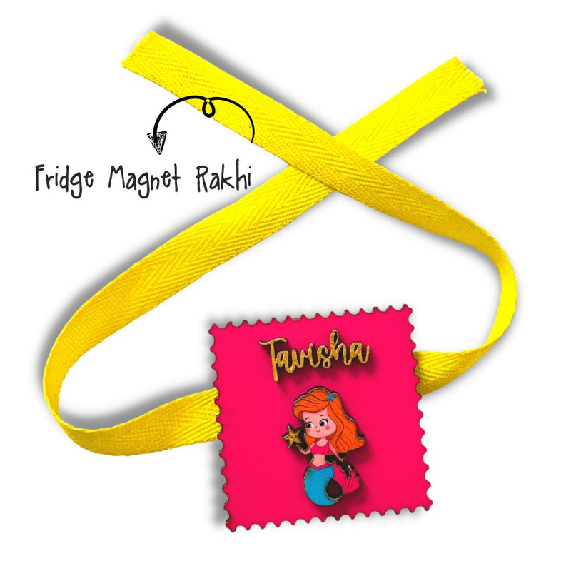 Fridge Magnet Rakhi - Mermaid  (Personalization available)