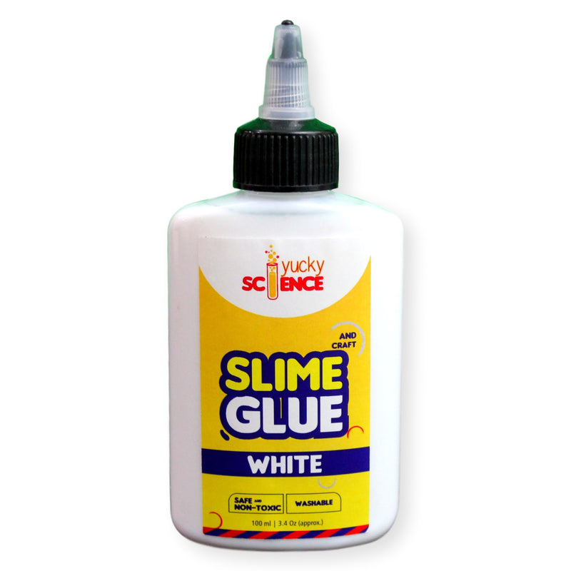 Slime and Craft 5 Bottle White School Glue + 5 Bottle Clear Glue (Pack of 10 Bottles,100 ml Each)