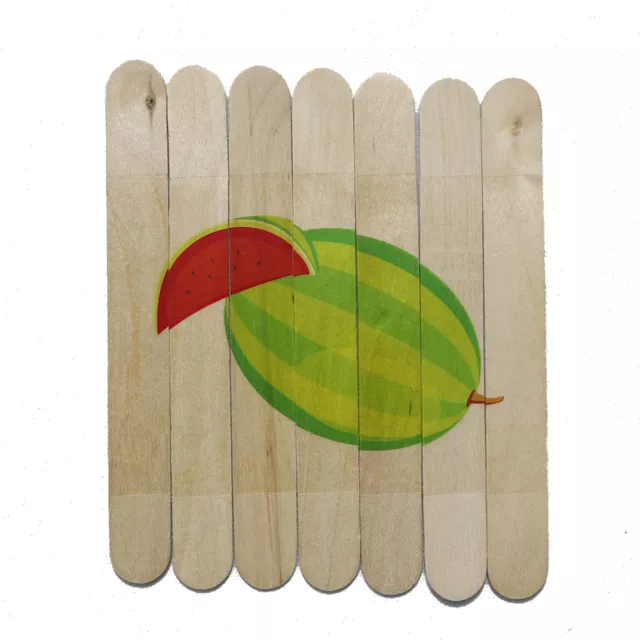 Fruit Popsicles Puzzle : 4 in 1