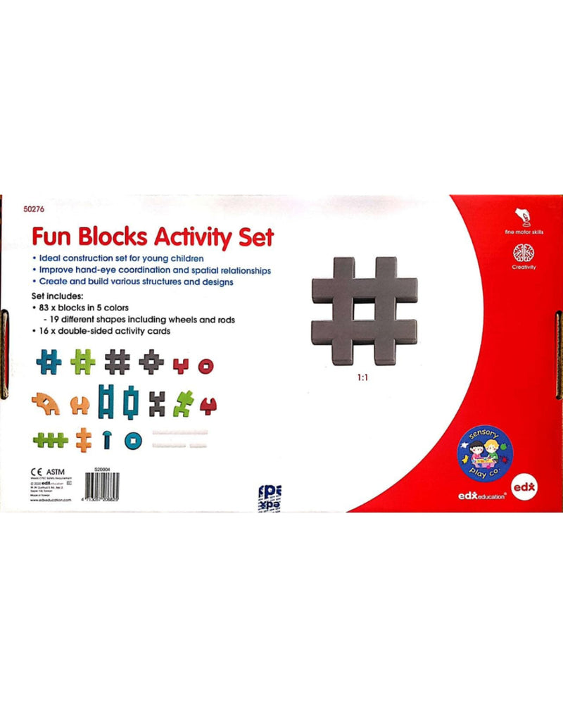 Fun Blocks Activity Set (83 pcs, 16 double-sided Activity cards)