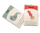 Sea animals flashcards with wooden cutout activity