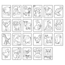 Animals Sticker Colouring Books (10 pack)