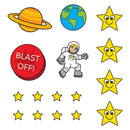 Outer Space Sticker Colouring Books (10 pack)