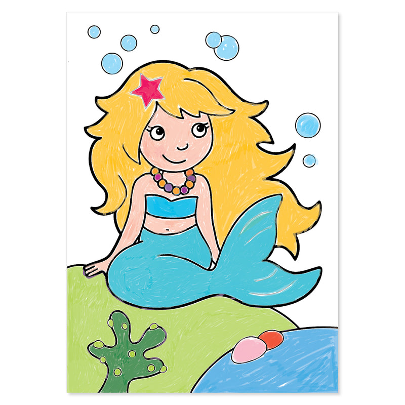 Unicorns, Mermaids and more! Sticker Colouring Books(5 pack)