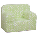 Kids Sofa  - Green Base white dot