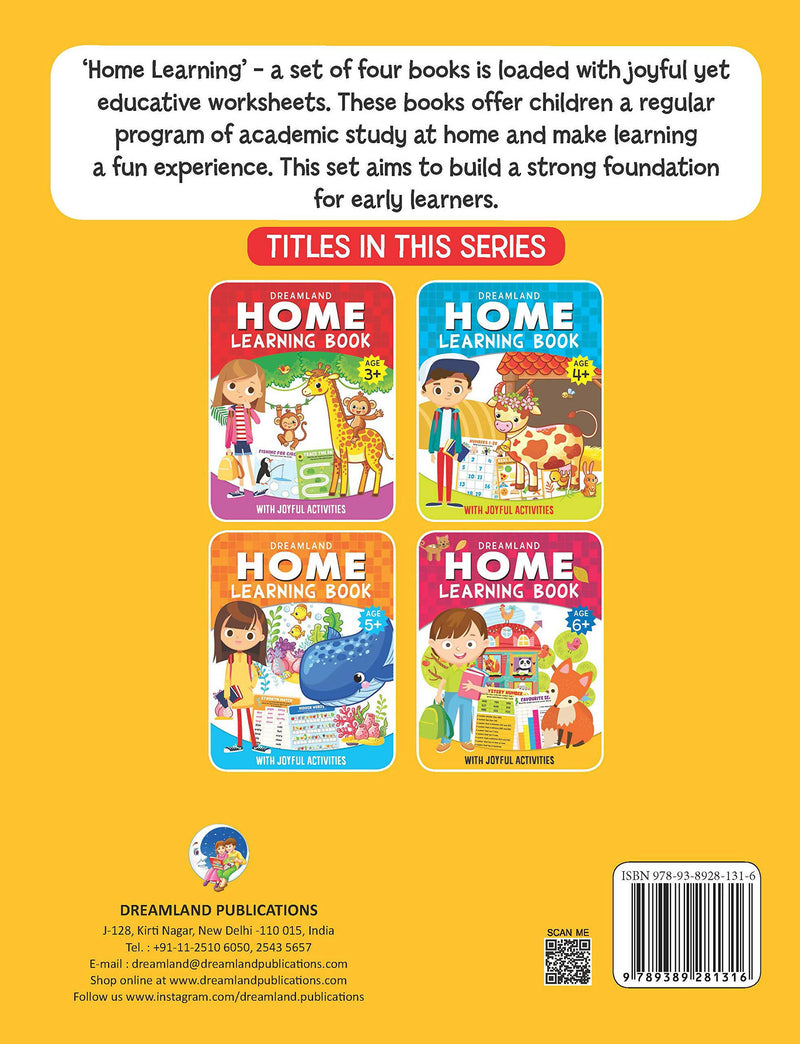 Home Learning Book With Joyful Activities - 6+ : Interactive & Activity Children Book by Dreamland Publications 9789389281316