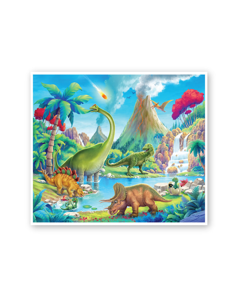 PLANET OF LOST DINOSAURS - GLOW IN THE DARK PUZZLE