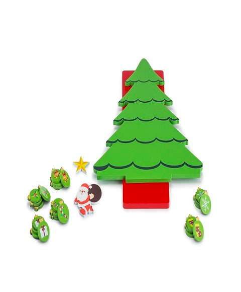 Eco friendly Christmas Tree with Ornaments (Wooden & Magnetic Table Top tree)