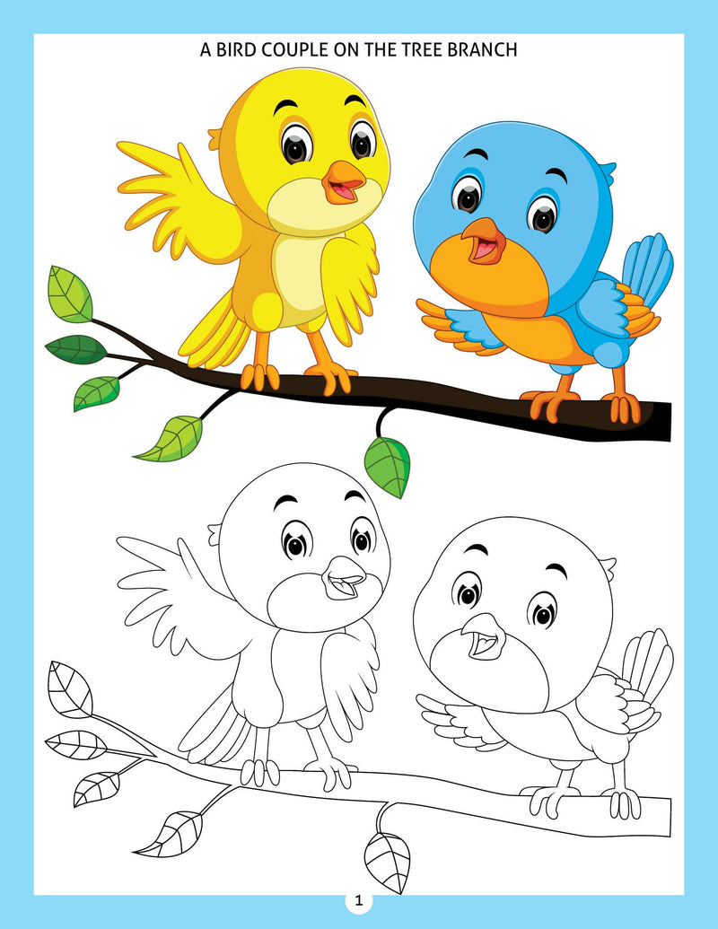 My New Colouring Book - 2 : Drawing, Painting & Colouring Children Book By Dreamland Publications 9788184510027