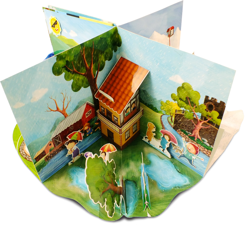 Seasons Pop-up Book with pull-out pieces