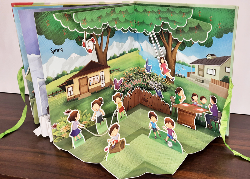 Seasons Pop-up Book with pull-out pieces