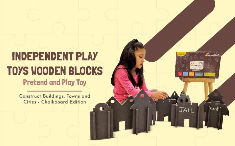 GrapplerTodd Active Architect CityScape - Independent Play Toys | DIY Chalkboard City Building Toy for Kids  (2 to 9 years)