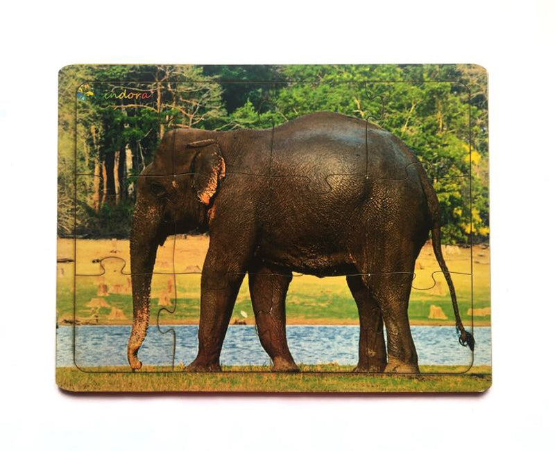 Montessori Jigsaw Puzzle - Indian National Heritage Animal Elephant