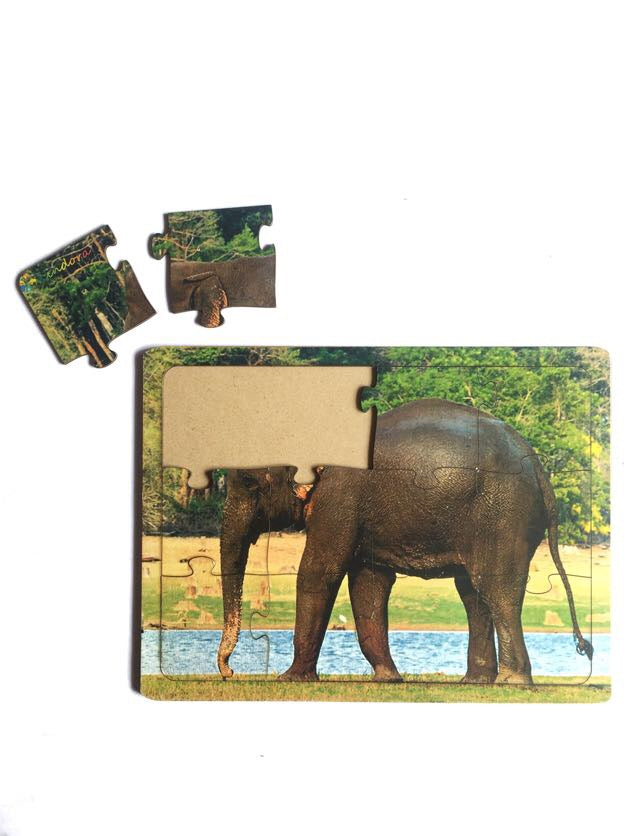 Montessori Jigsaw Puzzle - Indian National Heritage Animal Elephant