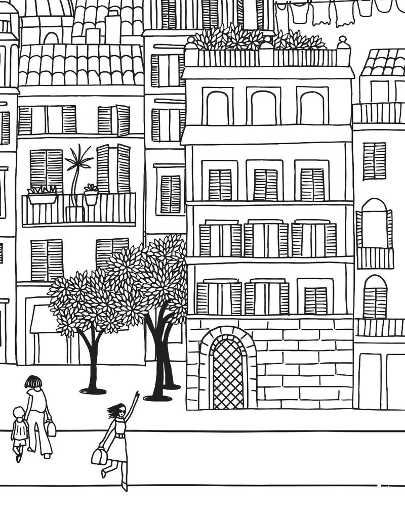 Cityscape- Colouring Book for Adults : Colouring Books for Peace and Relaxation Children Book By Dreamland Publications