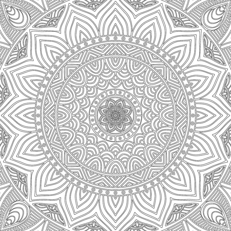 Refreshing Mandala- Colouring Book for Adults Book 2 : Colouring Books for Peace and Relaxation Book by Dreamland Publications 9789350897614