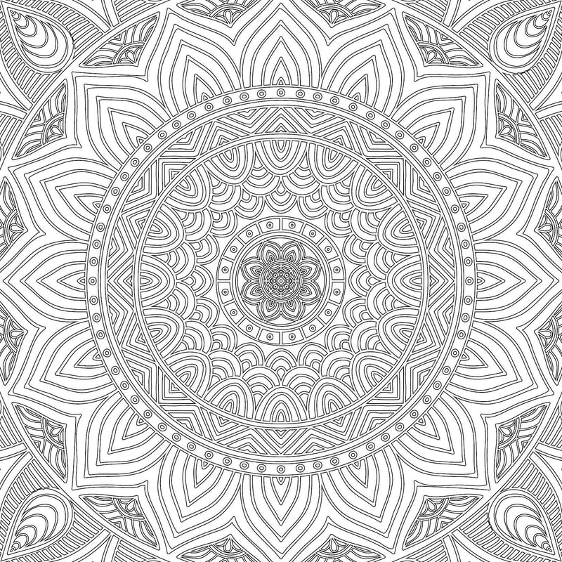 Refreshing Mandala- Colouring Book for Adults Book 2 : Colouring Books for Peace and Relaxation Book by Dreamland Publications 9789350897614