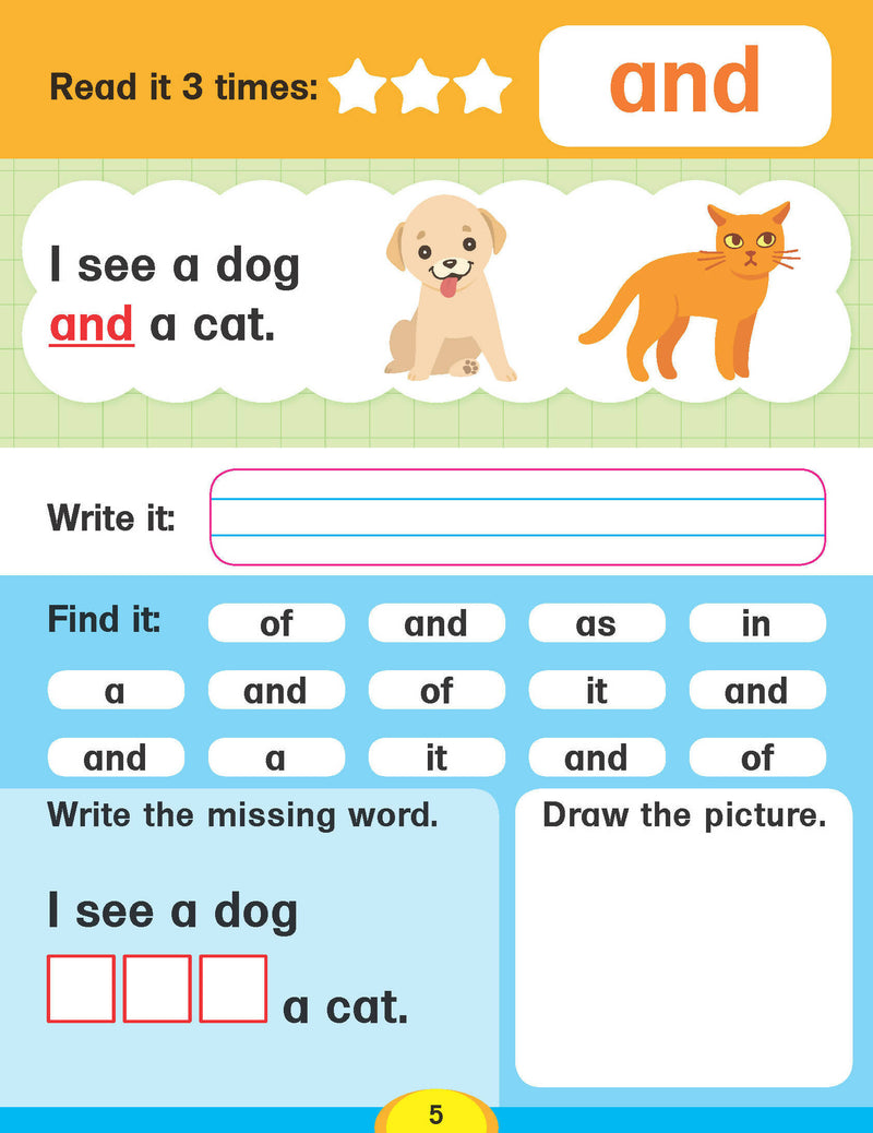 Dolch Sight Words Level 1- Simple Words and Activities for Beginner Readers : Early Learning Children Book by Dreamland Publications