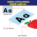 Little Berry ALPHABET Write & Wipe Jumbo Flash Cards (With Marker Pen) for Kids 2+ Years