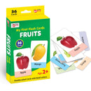 Little Berry My First Fruits Flash Cards for Kids (36 cards) - Fun Learning Game