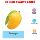 Little Berry My First Fruits Flash Cards for Kids (36 cards) - Fun Learning Game