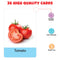 Little Berry My First Vegetables Flash Cards for Kids (36 cards) - Fun Learning Game
