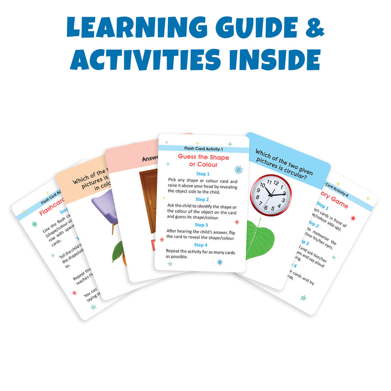 Little Berry My First Shapes and Colours Flash Cards for Kids (36 cards) - Fun Learning Game