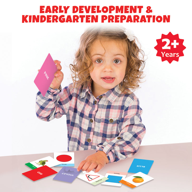Little Berry My First Shapes and Colours Flash Cards for Kids (36 cards) - Fun Learning Game