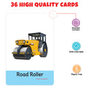 Little Berry My First Transport Flash Cards for Kids (36 cards) - Fun Learning Game