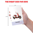 Little Berry My First Transport Flash Cards for Kids (36 cards) - Fun Learning Game