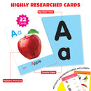 Little Berry Big ALPHABET Flash Cards for Kids (32 Cards) | Fun Learning Toy for 2-6 years