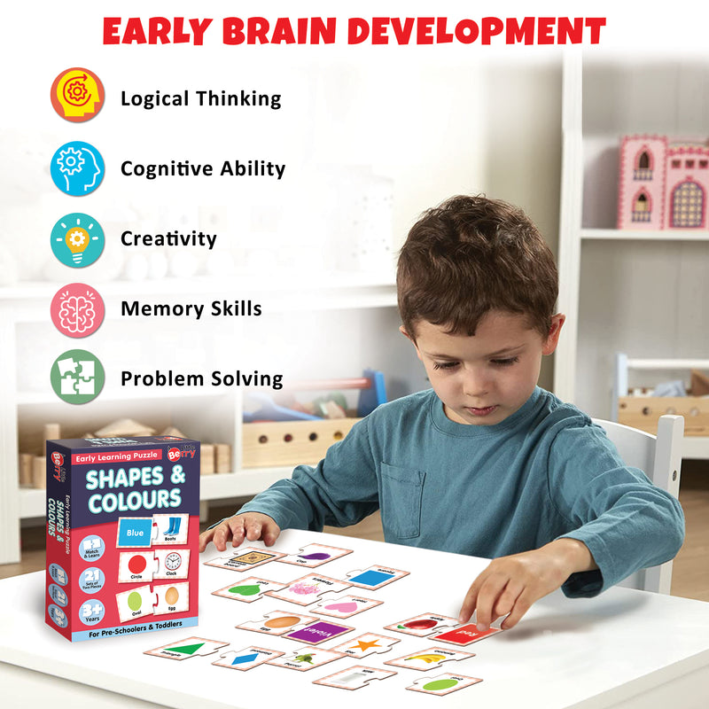 Little Berry Shapes and Colours Early Learning Puzzle Game for Kids 2+ Years - Learning Toy