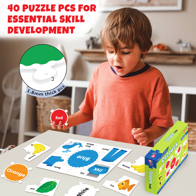 Little Berry Colours Puzzle Game for Kids: Play and Learn Puzzle with Activity Book