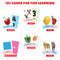 Little Berry Big Flash Cards (Set of 6): ABC, Number, Shape, Colour, Fruit, Vegetable, Animal