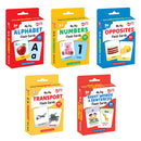 Little Berry Big Flashcards for Kids (Set of 5): ABC, Number, Transport, Opposite, Sight Word