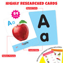 Little Berry Big Flash Cards for Kids (Set of 2): Alphabets and Numbers - 64 Cards