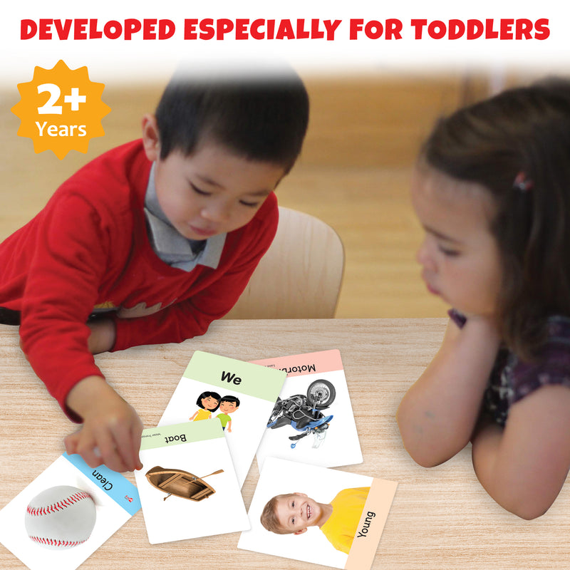 Little Berry Big Flashcards for Kids (Set of 3): Transport, Opposite & Sight Words - 96 Cards