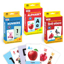 Little Berry First Flash Cards for Kids (Set of 3): ABC, Numbers, Hindi Varnmala - 108 Cards