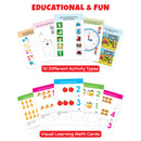 Little Berry Flash Cards Set for Kids: Activity & Maths (64 Write & Wipe Cards with Marker)