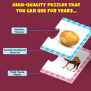 Little Berry Fruits, Vegetables and Animals Early Learning Puzzles for Kids - Educational Toy