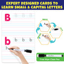 Little Berry Alphabet Learning Puzzle (52 Pcs) & Flash Cards for Kids (32 Write & Wipe Cards)