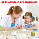 Little Berry Animals Learning Puzzle (42 Pcs) & Flash Cards for Kids (32 Write & Wipe Cards)