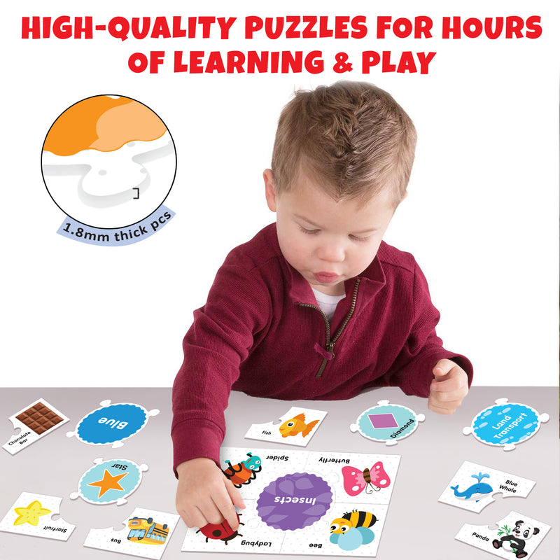 Little Berry Shape, Colour, Sorting & Classification Puzzle Combo For Kids With Activity Book