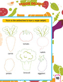 Write and Wipe Book - Vegetables : Early Learning Children Book By Dreamland Publications 9789350891056