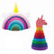 Combo Pack Of 2 - Magical Unicorn Rainbow Stacker and Ring