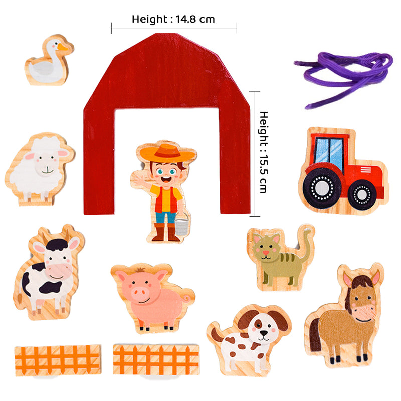 3 in 1 Open Ended Free Play Toys - Farm Life