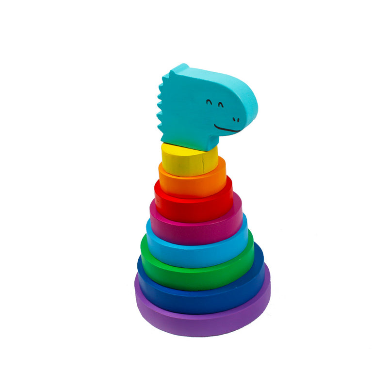 Dinosaur Rainbow Ring Stacker