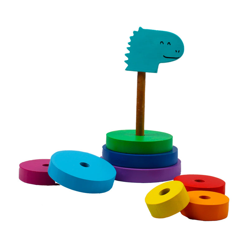 Dinosaur Rainbow Ring Stacker