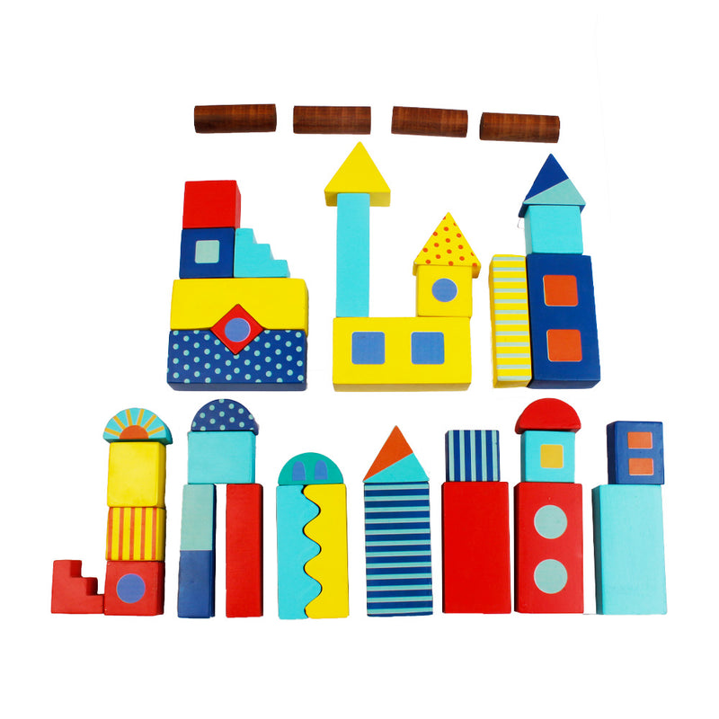 Around Town Building Blocks - Big Size 40 pcs