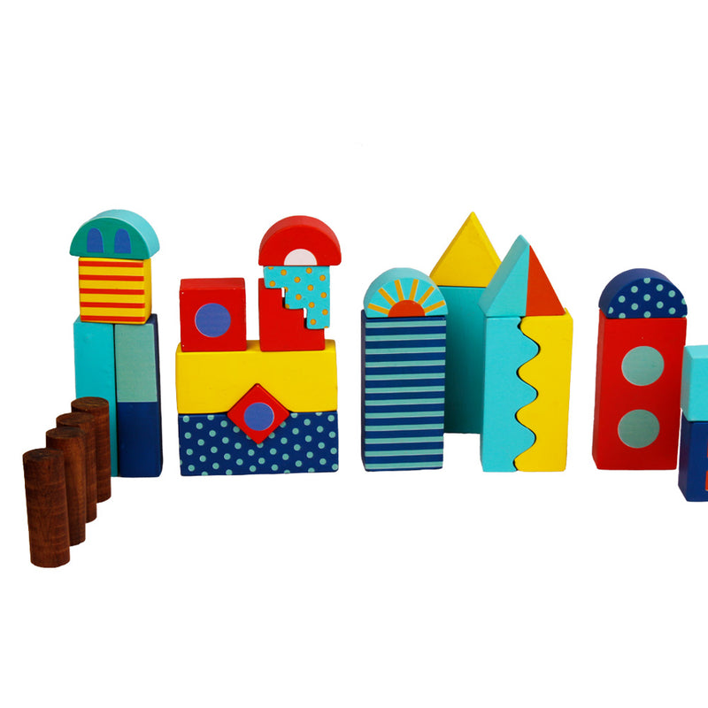 Around Town Building Blocks - Big Size 40 pcs